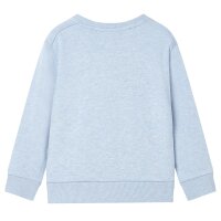 Kinder-Sweatshirt Hellblau Melange 140