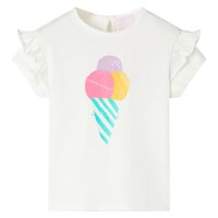 Kinder-T-Shirt Ecru 140