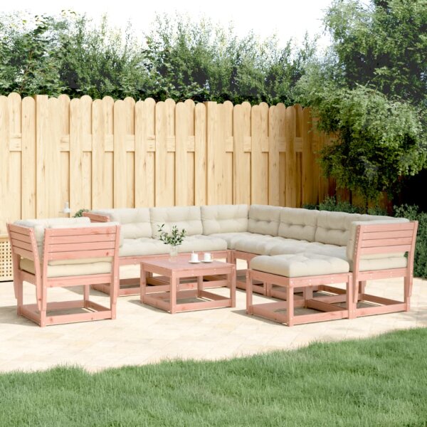 vidaXL 8-tlg. Garten-Lounge-Set mit Kissen Massivholz Douglasie