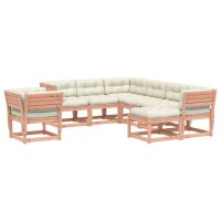 vidaXL 8-tlg. Garten-Lounge-Set mit Kissen Massivholz Douglasie