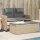 vidaXL Gartenbank Verstellbar mit Kissen Beige Poly Rattan