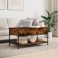 vidaXL Couchtisch R&auml;uchereiche 100x50x50 cm Holzwerkstoff und Metall