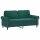 vidaXL 2-Sitzer-Sofa Dunkelgr&uuml;n 140 cm Samt