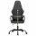 vidaXL Gaming-Stuhl mit Massagefunktion Tarnfarben Schwarz Kunstleder