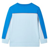 Kinder-Sweatshirt Knallblau und Hellblau 140