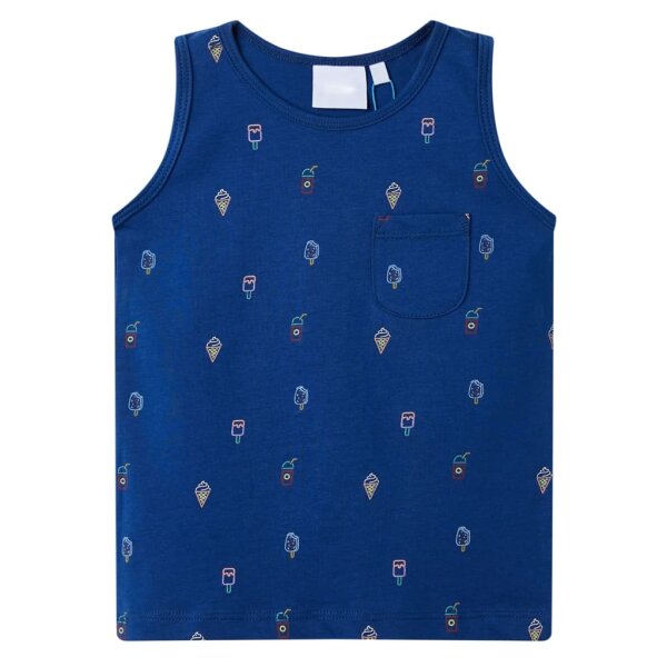 Kinder-Tanktop Dunkelblau 140