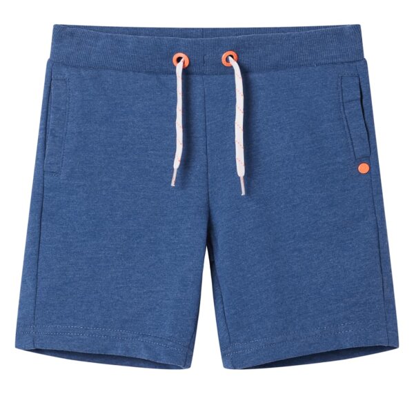 Kindershorts mit Kordelzug Dunkelblau Melange 116