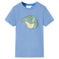 Kinder-T-Shirt Mittelblau 92