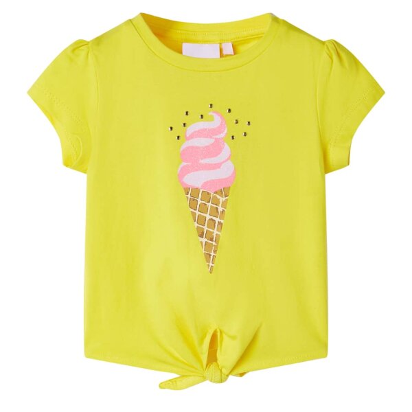 Kinder-T-Shirt Gelb 140