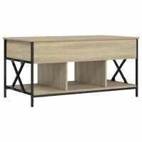 vidaXL Couchtisch Sonoma-Eiche 100x55x50 cm Holzwerkstoff und Metall