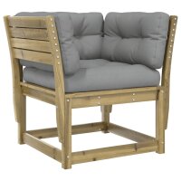 vidaXL 8-tlg. Garten-Lounge-Set mit Kissen Impr&auml;gniertes Kiefernholz