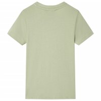 Kinder-Kurzarmshirt Hellkhaki 128