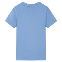 Kinder-T-Shirt Mittelblau 140