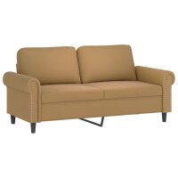 vidaXL 2-Sitzer-Sofa Braun 140 cm Samt