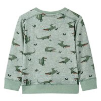 Kinder-Sweatshirt Hellkhaki Melange 104