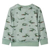 Kinder-Sweatshirt Hellkhaki Melange 128