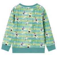 Kinder-Sweatshirt Hellgrün Melange 104