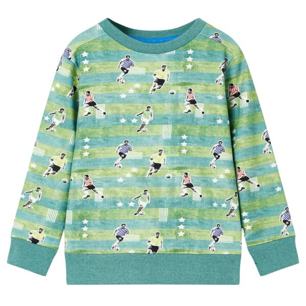 Kinder-Sweatshirt Hellgr&uuml;n Melange 128