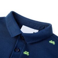 Kinder-Poloshirt Marineblau 92