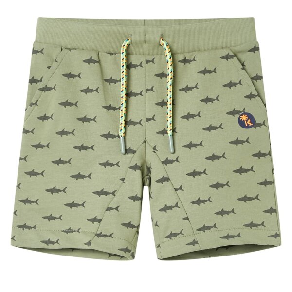 Kindershorts mit Kordelzug Helles Khaki 140