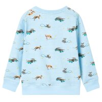 Kinder-Sweatshirt Hellblau Melange 104