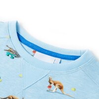 Kinder-Sweatshirt Hellblau Melange 128