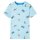 Kinder-T-Shirt Hellblau Melange 104