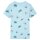 Kinder-T-Shirt Hellblau Melange 104