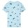 Kinder-T-Shirt Hellblau Melange 128