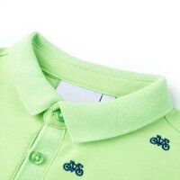 Kinder-Poloshirt Neongr&uuml;n 128