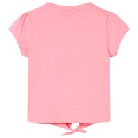 Kinder-T-Shirt Neonrosa 92