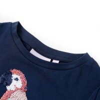 Kinder-T-Shirt Marineblau 128