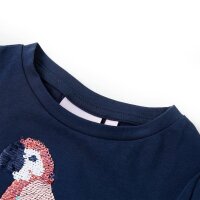 Kinder-T-Shirt Marineblau 104