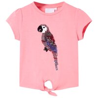 Kinder-T-Shirt Neonrosa 116