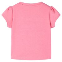 Kinder-T-Shirt Helles Neonrosa 128