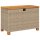 vidaXL Gartentruhe Beige 80x40x48 cm Poly Rattan Akazienholz