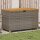 vidaXL Gartentruhe Grau 110x55x63 cm Poly Rattan Akazienholz