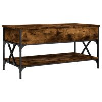 vidaXL Couchtisch R&auml;uchereiche 100x50x50 cm Holzwerkstoff und Metall