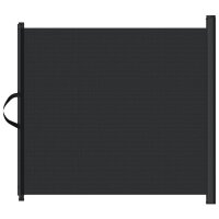 vidaXL Haustier-Barriere Ausziehbar Schwarz 82,5x125 cm