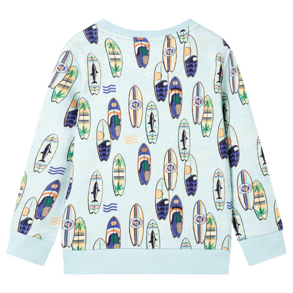 Kinder-Sweatshirt Hellblau Melange 92