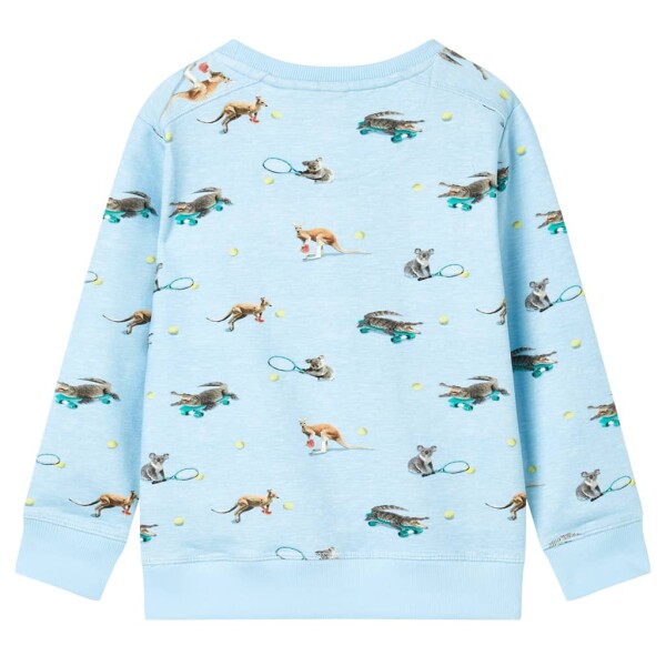 Kinder-Sweatshirt Hellblau Melange 140