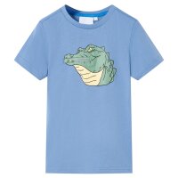 Kinder-T-Shirt Mittelblau 104