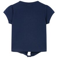 Kinder-T-Shirt Marineblau 116