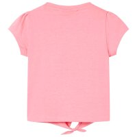Kinder-T-Shirt Neonrosa 128