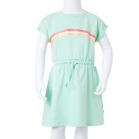 Kinderkleid mit Kordelzug Hellgr&uuml;n 128