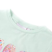 Kinder-T-Shirt Helles Minzgrün 116