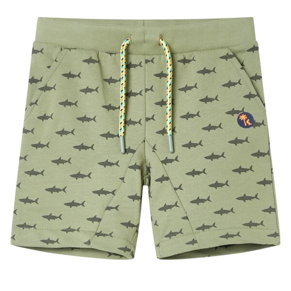 Kindershorts mit Kordelzug Helles Khaki 128