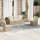 vidaXL 5-tlg. Garten-Sofagarnitur mit Kissen Beige Poly Rattan