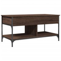 vidaXL Couchtisch Braun Eichen-Optik 100x50x50 cm...