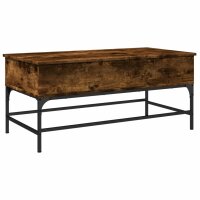 vidaXL Couchtisch R&auml;uchereiche 100x50x45 cm Holzwerkstoff und Metall